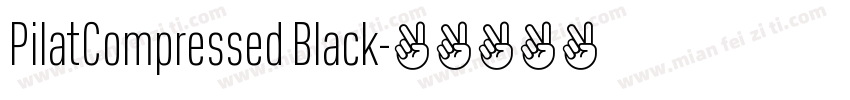 PilatCompressed Black字体转换